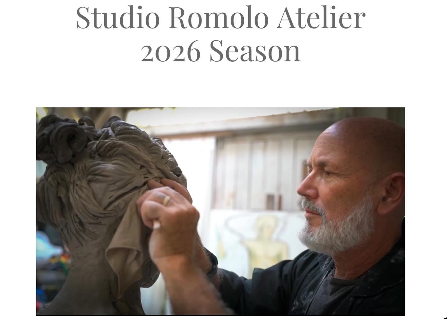 Now entering its eleventh season, Studio Romolo Atelier presents two immersive programs dedicated to the transmission of sculptural knowledge through time-tested Italian studio traditions. 2026 Programs

- Direct Wax Sculpting Residency
Villa Casone 